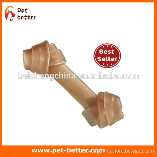 2014 hot sell natural knotted bone 2'-13' rawhide dog chews dog bones snack foods distributors
